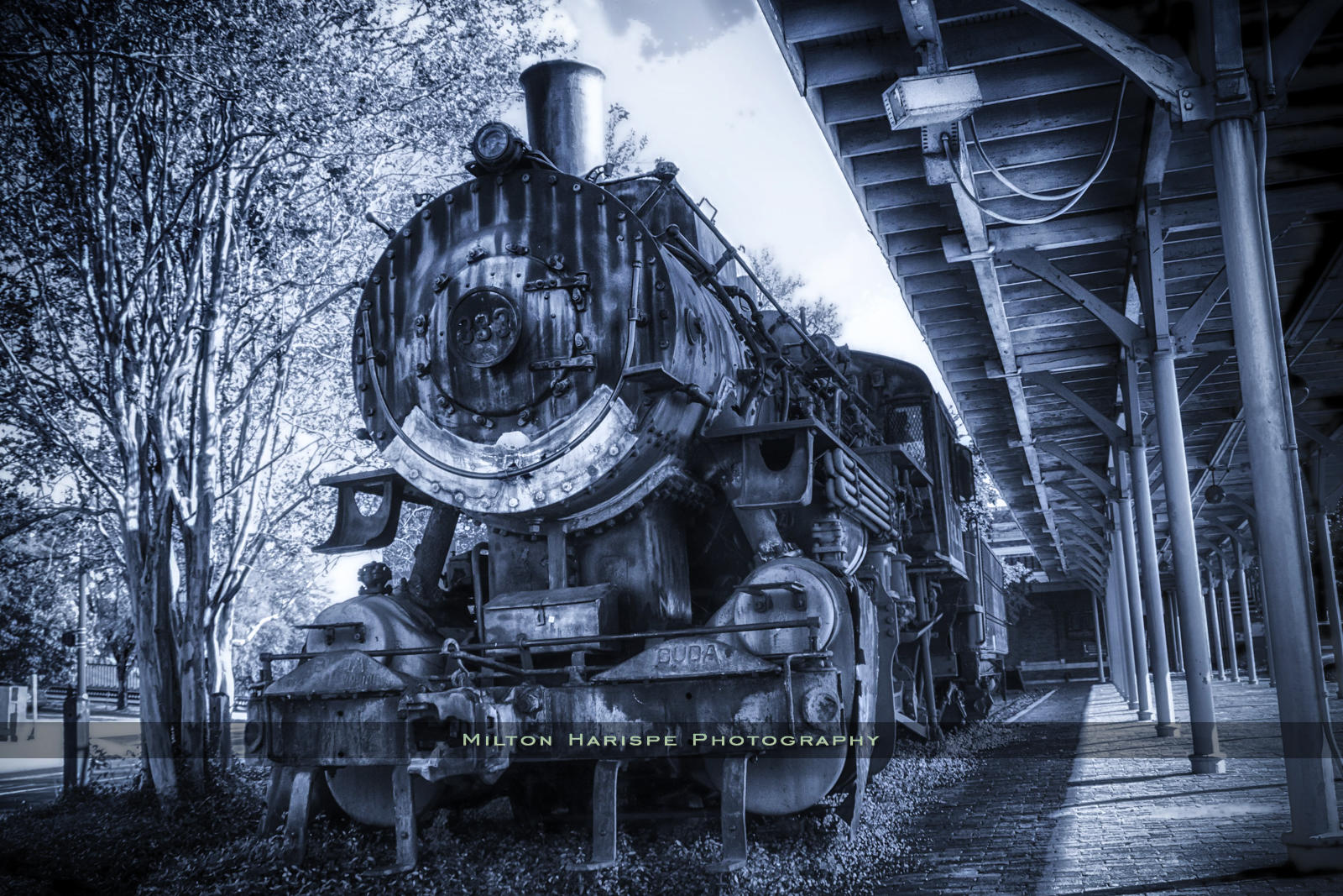 Old Steam Locomotive, Baton Rouge, Louisiana, USA